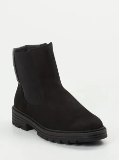 Solidus – Stiefelette aus Nubukleder in Schwarz