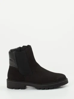 Solidus – Stiefelette aus Nubukleder in Schwarz