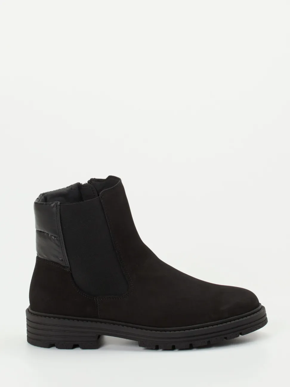 Solidus – Stiefelette aus Nubukleder in Schwarz