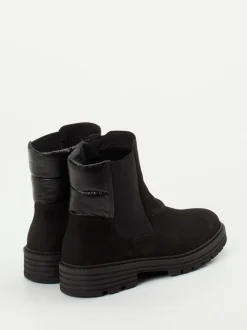 Solidus – Stiefelette aus Nubukleder in Schwarz