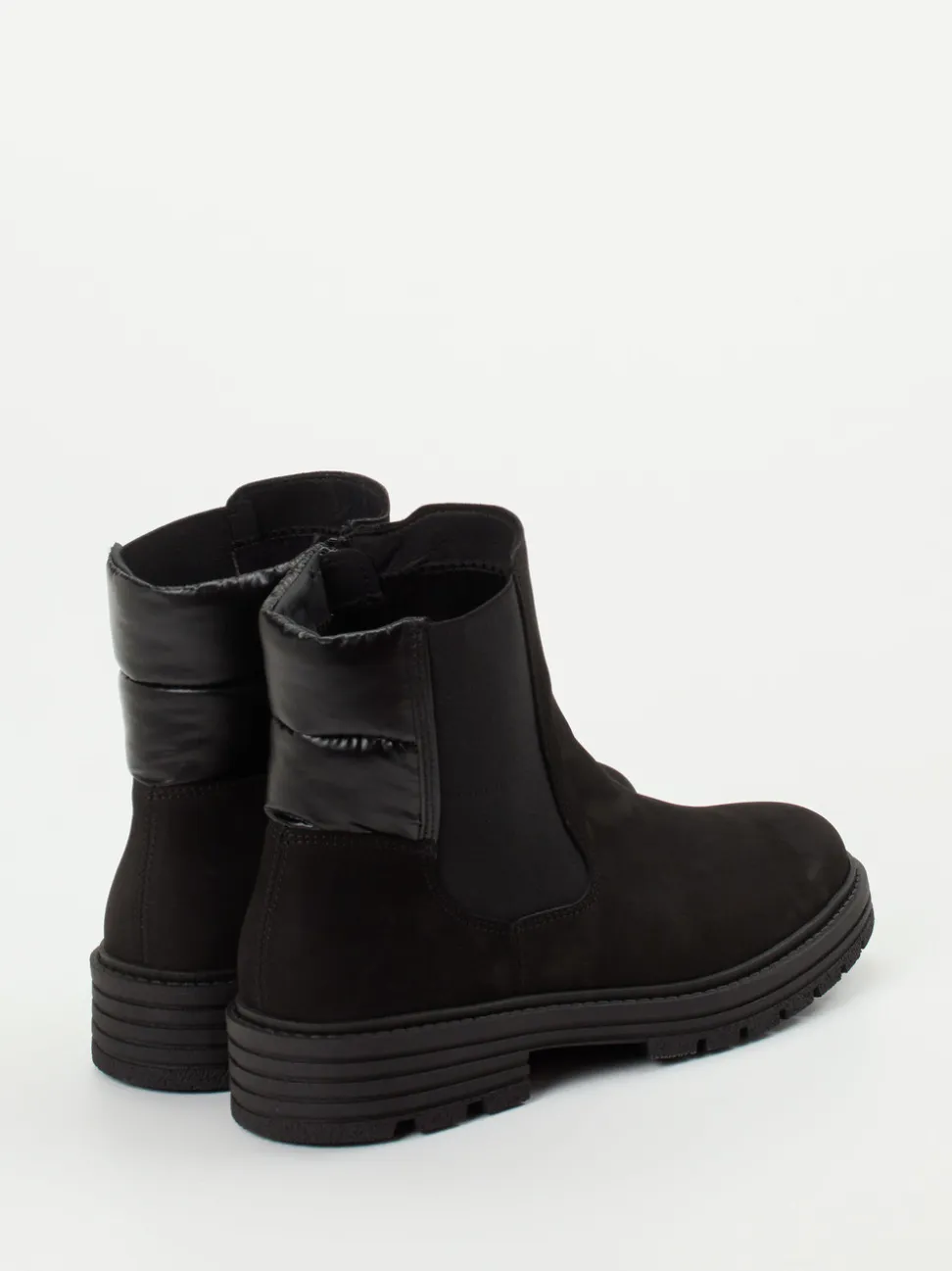 Solidus – Stiefelette aus Nubukleder in Schwarz