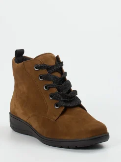 Solidus – Stiefeletten aus Nubukleder in Braun