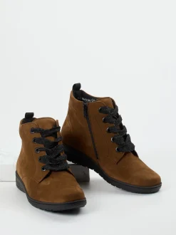 Solidus – Stiefeletten aus Nubukleder in Braun