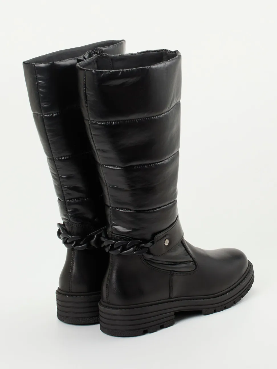 Solidus – Winterstiefel aus Kalbleder und Nylon Schwarz