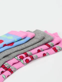 S.Oliver – Kurzsocken aus Textil mit Kirschmotiv