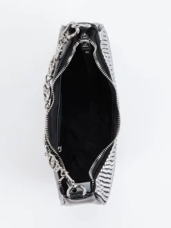Steve Madden – Baguette Bag aus Synthetik mit Strass