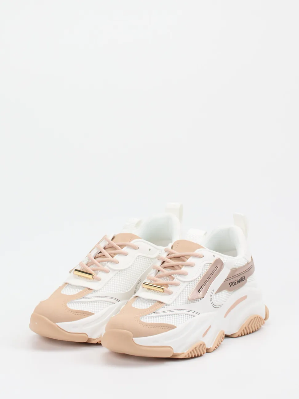 Steve Madden – Chunky Sneaker aus Synthetik in Offwhite