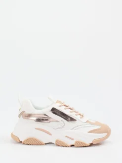 Steve Madden – Chunky Sneaker aus Synthetik in Offwhite