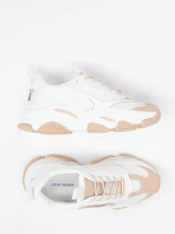 Steve Madden – Chunky Sneaker aus Synthetik in Offwhite