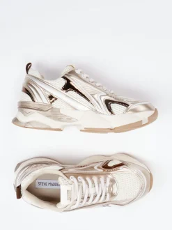 Steve Madden – Chunky Sneaker aus Synthetik in Beige