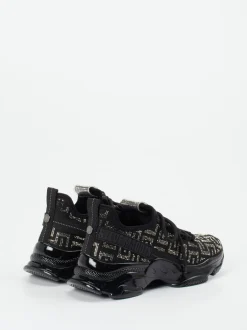 Steve Madden – Chunky Sneaker aus Textil in Schwarz