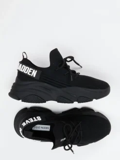 Steve Madden – Chunky Sneaker aus Mesh in Schwarz