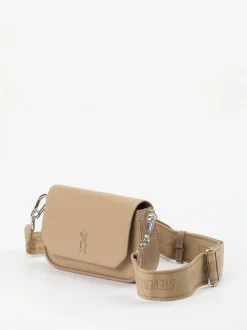 Steve Madden – Crossbody Bag aus Leder in Taupe
