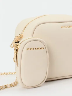 Steve Madden – Crossbody Bag aus Synthetik Cremebeige