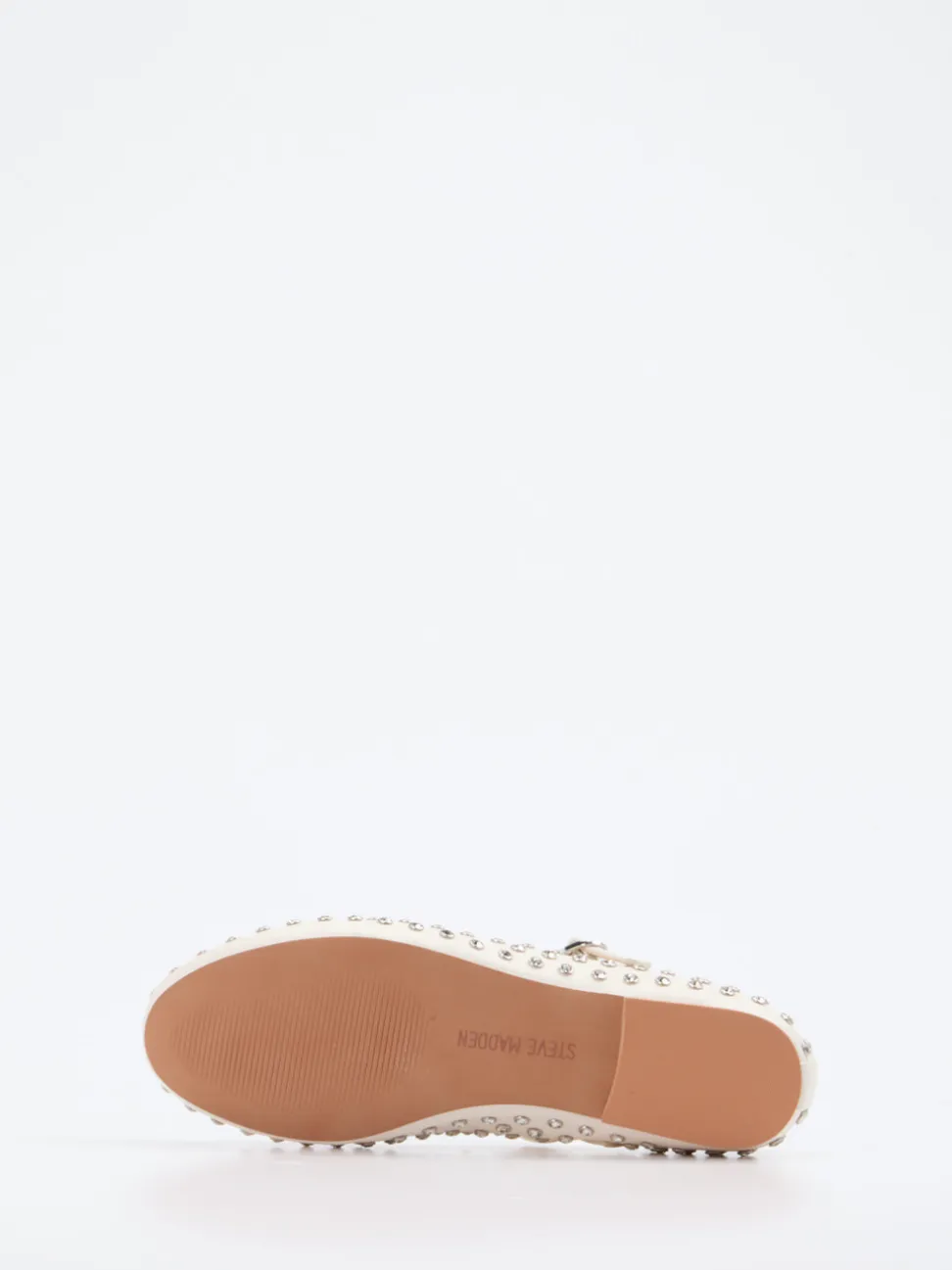 Steve Madden – Mary Jane Ballerinas aus Lederimitat cremeweiß