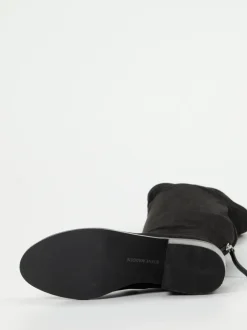 Steve Madden – Overknee-Stiefel aus Stretchvelours Schwarz