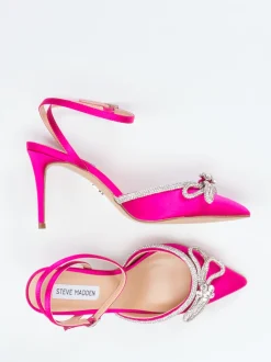 Steve Madden – Pumps aus Satin in Fuchsia
