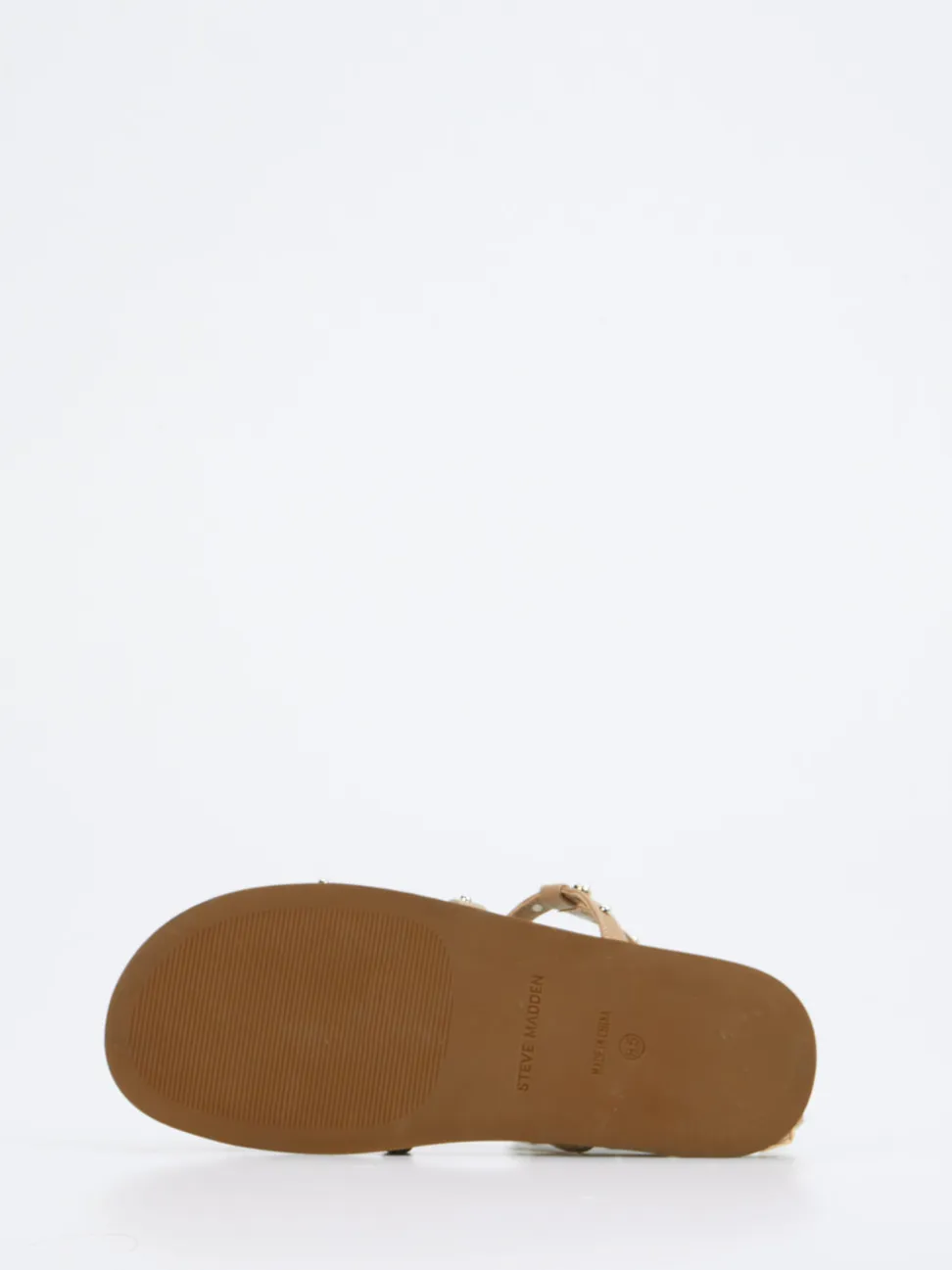 Steve Madden – Riemchensandale aus Lederimitat Beige