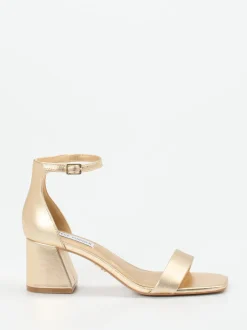 Steve Madden – Sandalette aus Metallicleder goldfarben