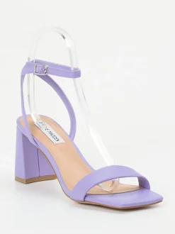 Steve Madden – Sandaletten aus Lederimitat in Flieder