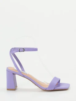 Steve Madden – Sandaletten aus Lederimitat in Flieder