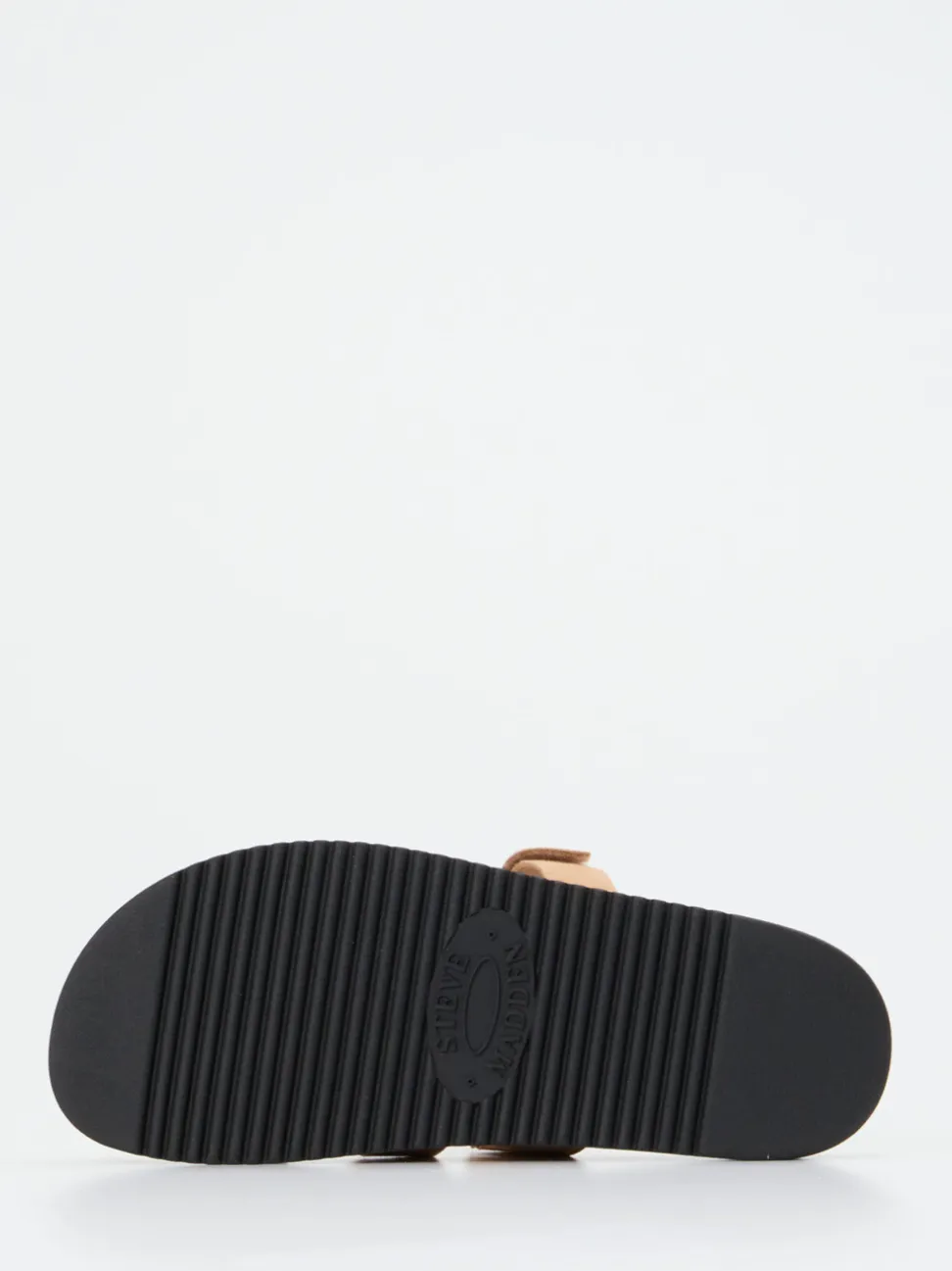 Steve Madden – Slides aus Veloursleder beige