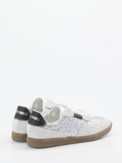 Steve Madden – Sneaker aus Veloursleder und Metallictextil