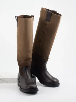 Steve Madden – Stiefel aus Velourleder und Glattleder
