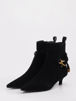 Steve Madden – Stiefelette aus Veloursleder schwarz