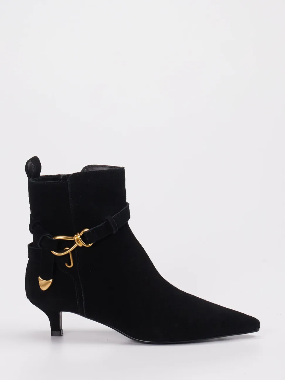 Steve Madden – Stiefelette aus Veloursleder schwarz