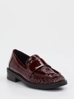 Strategia – Loafer aus Lackleder in Bordeauxrot