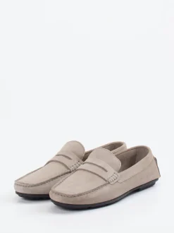 Studio Mode – Loafer aus Veloursleder sandbeige