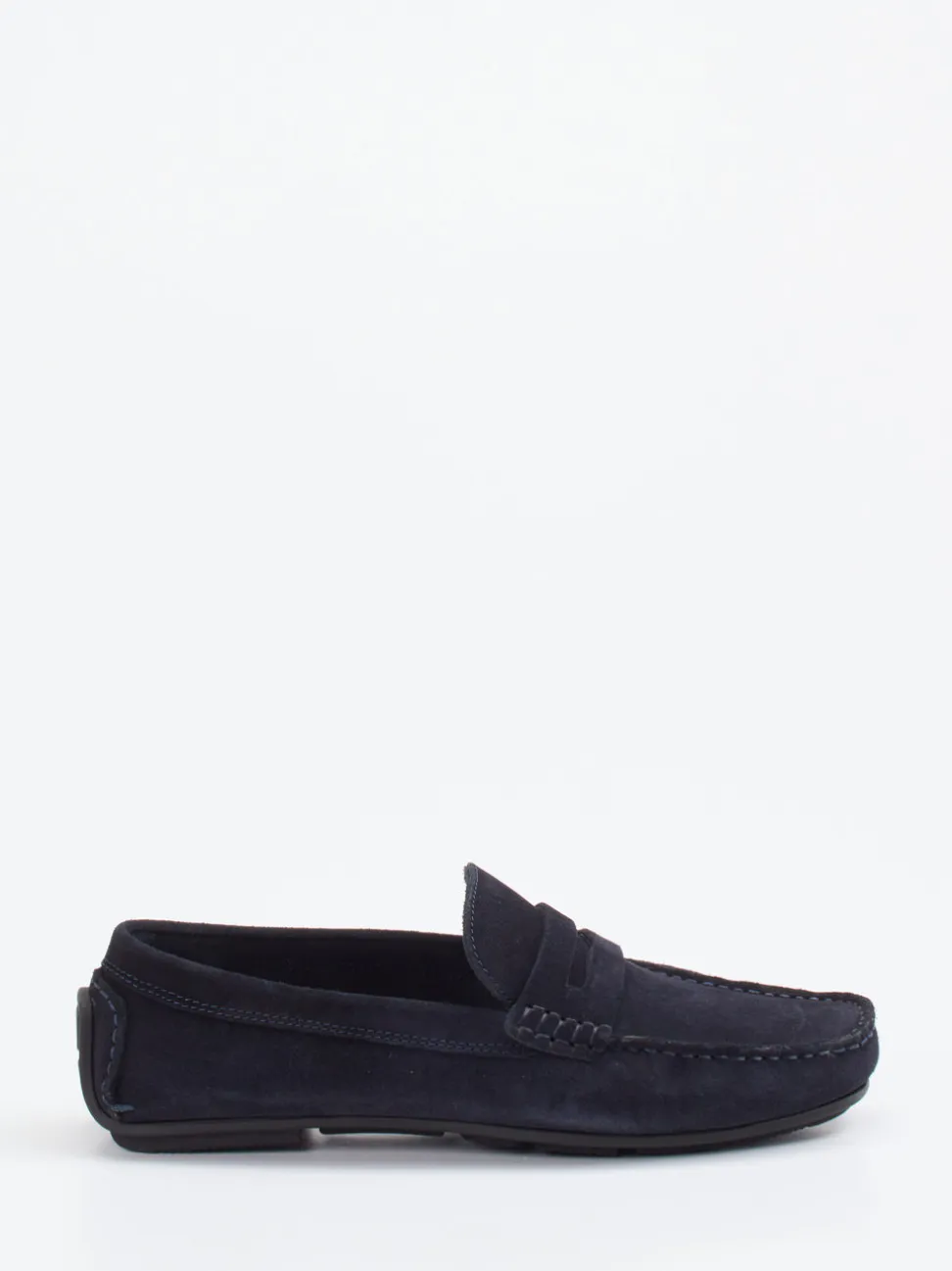 Studio Mode – Slipper aus Veloursleder Dunkelblau