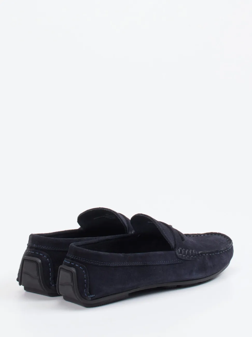 Studio Mode – Slipper aus Veloursleder Dunkelblau