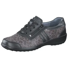 Stuppy – Komfort-Sneaker aus Kalbleder und Textil anthrazit