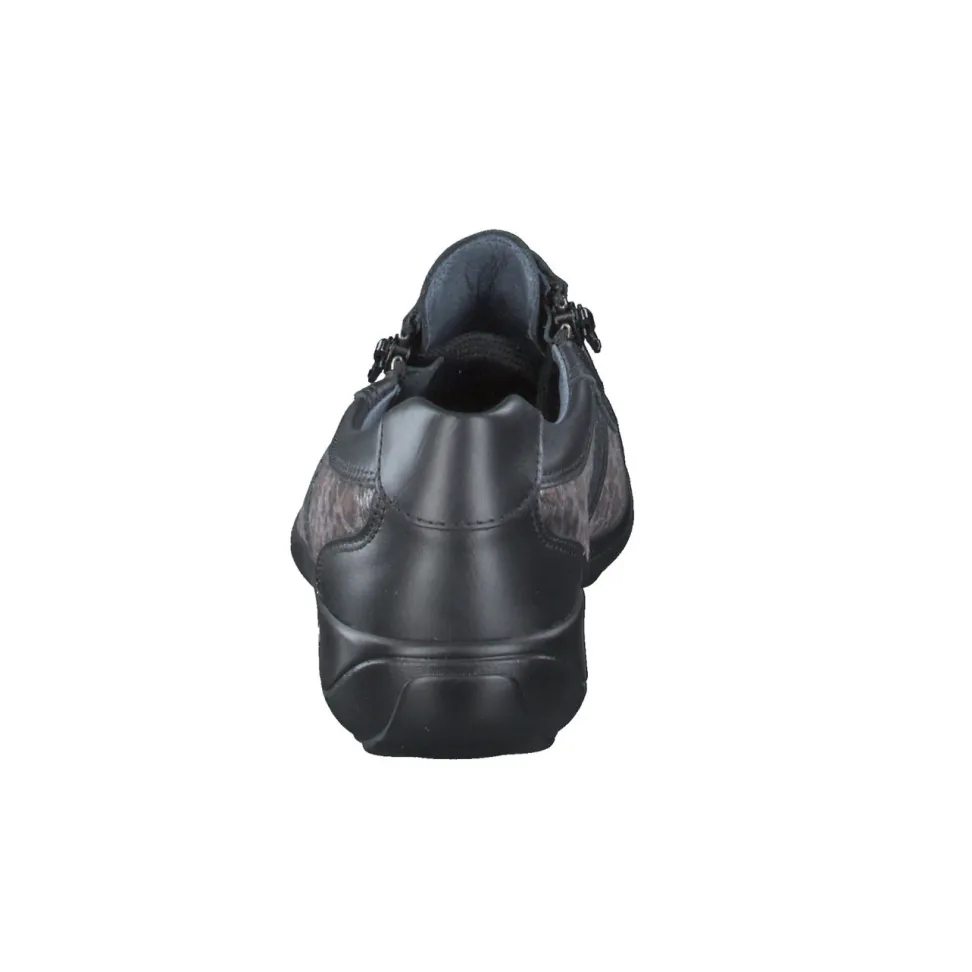 Stuppy – Komfort-Sneaker aus Kalbleder und Textil anthrazit
