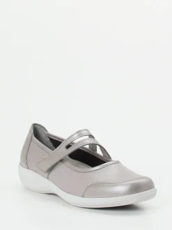 Stuppy – Mary Jane aus Stretch mit Metallic-Finish