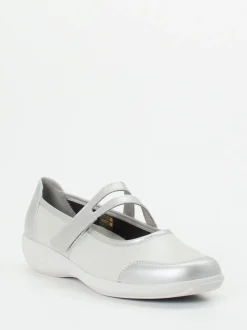 Stuppy – Mary Jane Ballerina aus Stretch in Silber