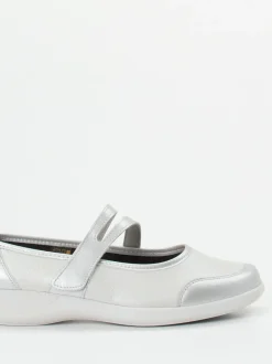 Stuppy – Mary Jane Ballerina aus Stretch in Silber