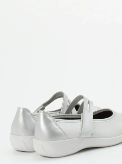 Stuppy – Mary Jane Ballerina aus Stretch in Silber