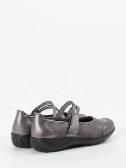 Stuppy – Mary Janes aus Stretch mit Metallicfinish