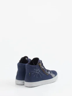 Superfit – High-Top Sneaker aus Veloursleder Dunkelblau