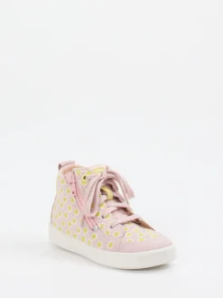Superfit – High-Top Sneaker aus Veloursleder Rosa