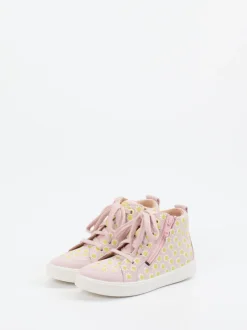 Superfit – High-Top Sneaker aus Veloursleder Rosa