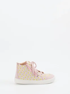 Superfit – High-Top Sneaker aus Veloursleder Rosa