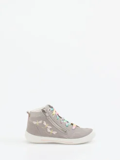 Superfit – High-Top Sneaker aus Veloursleder Hellgrau
