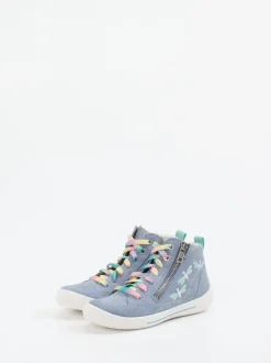 Superfit – High-Top Sneaker aus Veloursleder jeansblau