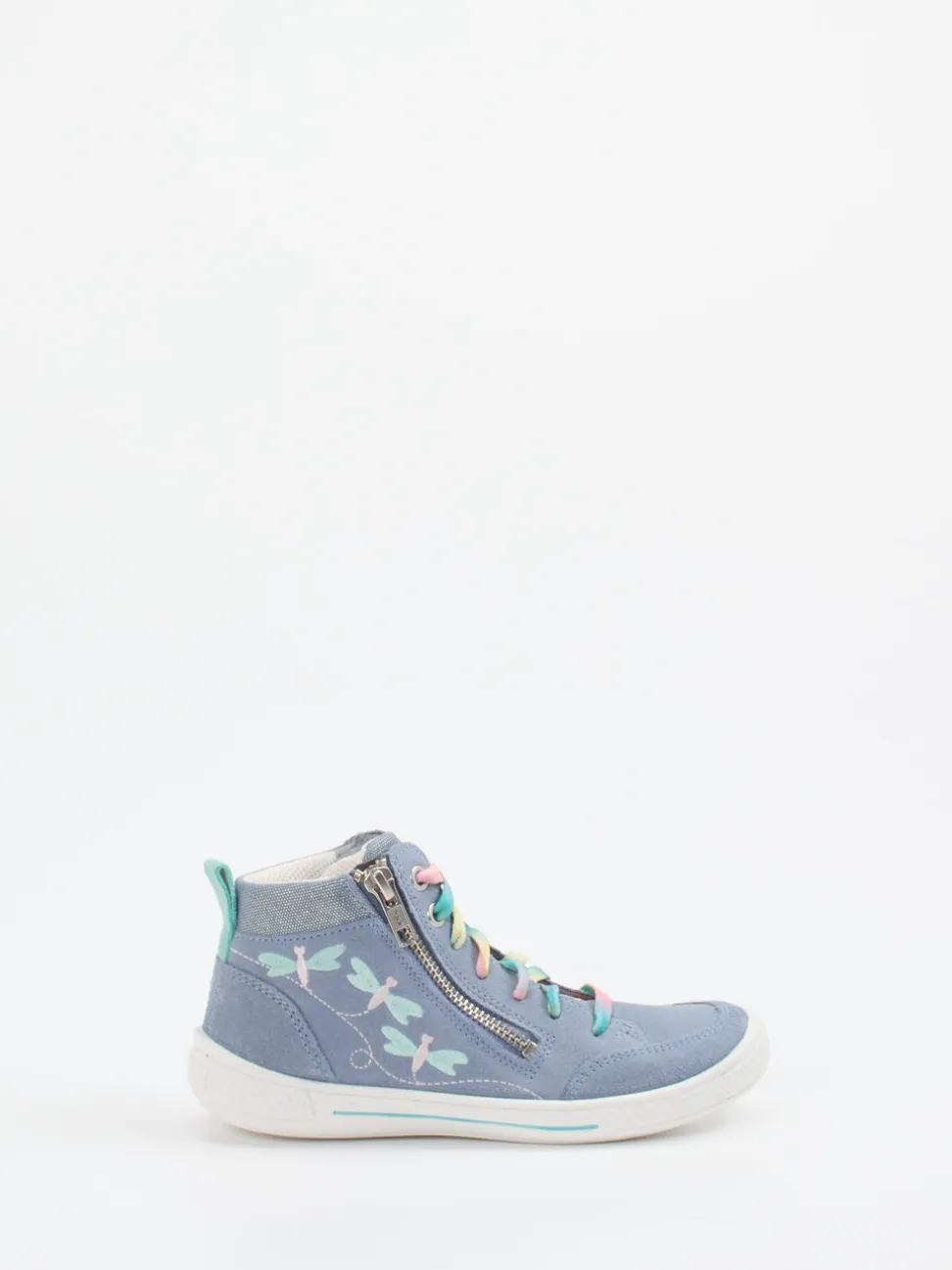 Superfit – High-Top Sneaker aus Veloursleder jeansblau