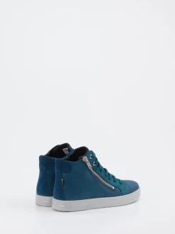 Superfit – High-Top Sneaker aus Veloursleder petrol