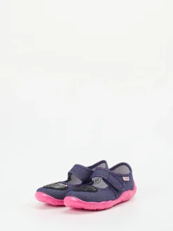 Superfit – Kinder-Hausschuh aus Textil jeansblau